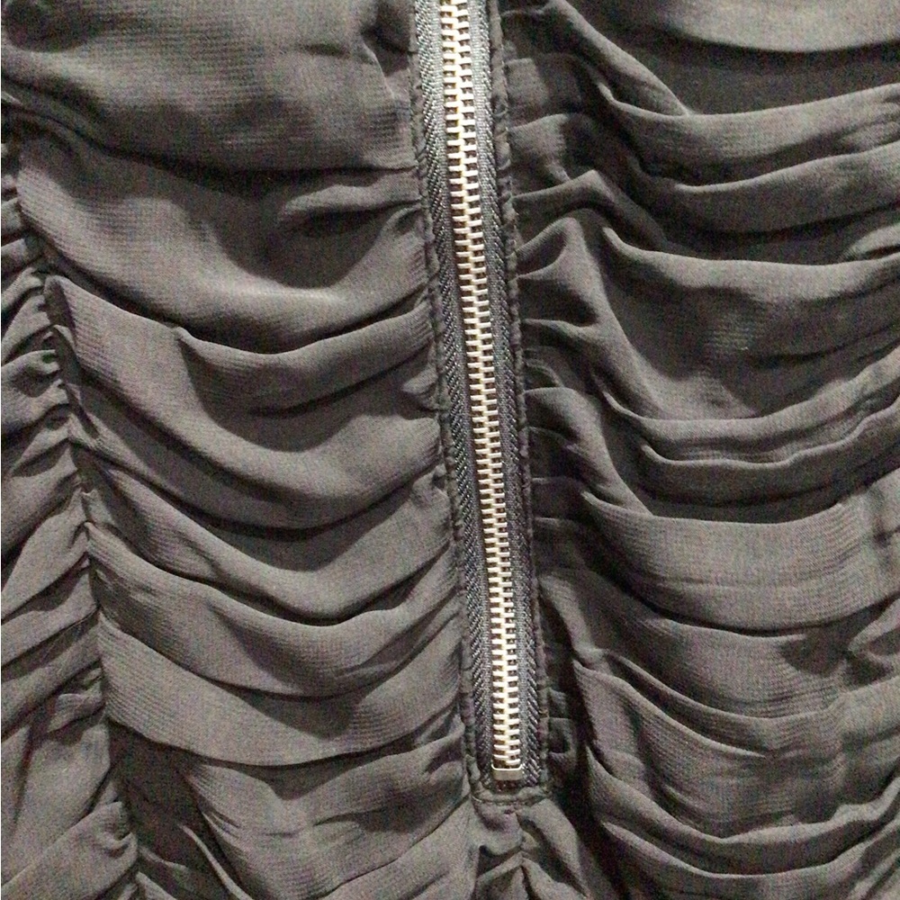 Charlotte Russe Black Strapless Sweetheart Neckline Ruched Cocktail Dress Size12 - Picture 8 of 9